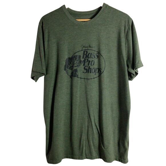 Classic BASS PRO Shops Fishing T Shirt Dad Father Green XL - Picture 1 of 4